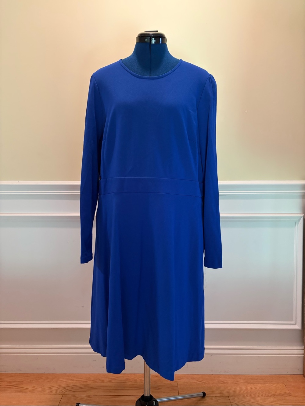 Boden Women's Royal Blue Long Sleeve A-Line Dress